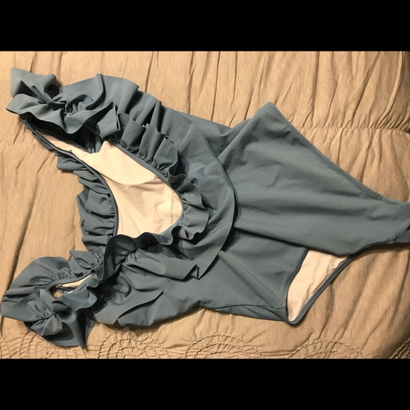 Blue swimsuit - Picture 2 of 2